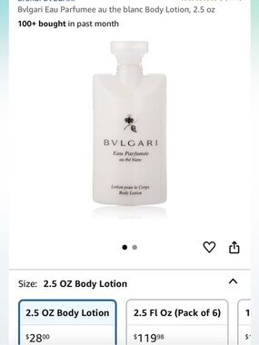 Bvlgari Eau Parfumée au thé blanc Body Lotion - brand new! Have 3 available!